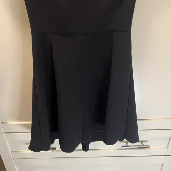 Aritzia Wilfred Flared Dress Size 0 Black V Neck - Picture 3 of 13
